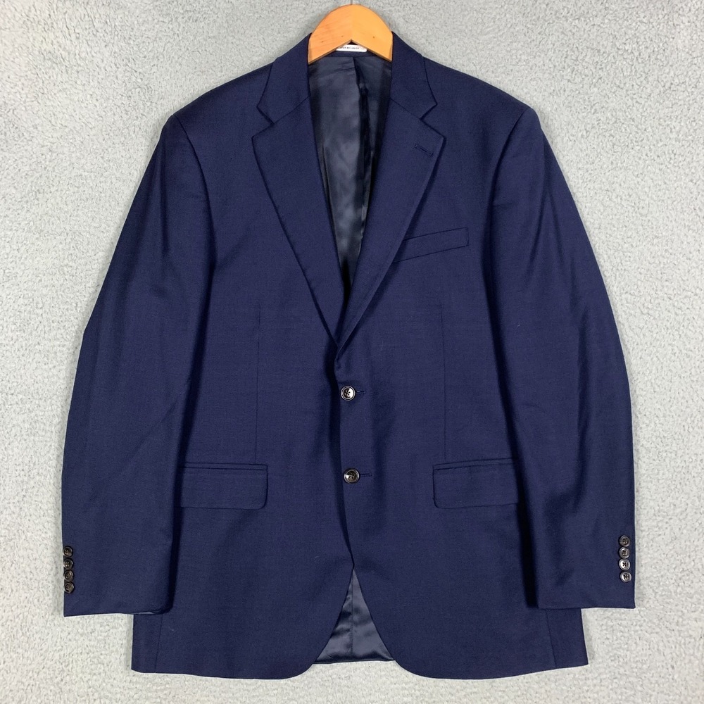 Peter Millar Blazer Sport Coat Men's Size 44T Tall Navy Wool Two Button‎ Canada
